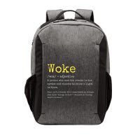 Woke Definition Funny New Thinking Politically Informed Vector Backpack