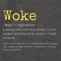 Woke Definition Funny New Thinking Politically Informed Vector Backpack