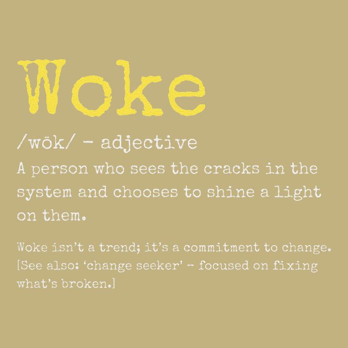 Woke Definition Funny New Thinking Politically Informed Performance Shirt