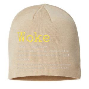 Woke Definition Funny New Thinking Politically Informed Sustainable Beanie