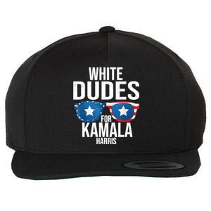 White Dude For Kamala Harris 2024 President Election Wool Snapback Cap