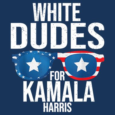 White Dude For Kamala Harris 2024 President Election T-Shirt