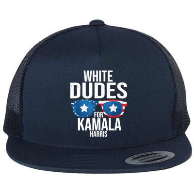 White Dude For Kamala Harris 2024 President Election Flatbill Hat