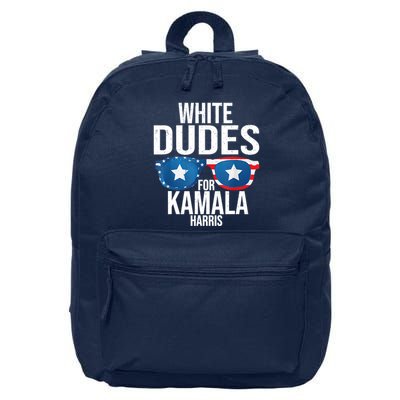 White Dude For Kamala Harris 2024 President Election 16 in Basic Backpack