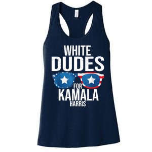 White Dude For Kamala Harris 2024 President Election Women's Racerback Tank