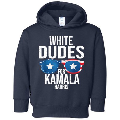 White Dude For Kamala Harris 2024 President Election Toddler Hoodie