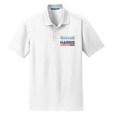 White Dudes For Kamala Harris Dry Zone Grid Polo