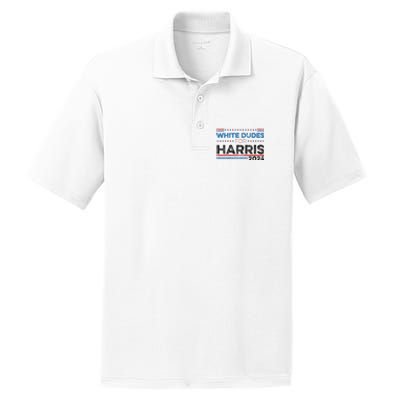 White Dudes For Kamala Harris PosiCharge RacerMesh Polo