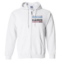 White Dudes For Kamala Harris Full Zip Hoodie