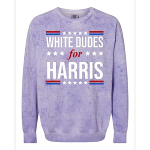 White Dudes For Kamala Harris Election Colorblast Crewneck Sweatshirt