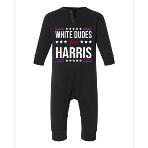 White Dudes For Kamala Harris Election Infant Fleece One Piece