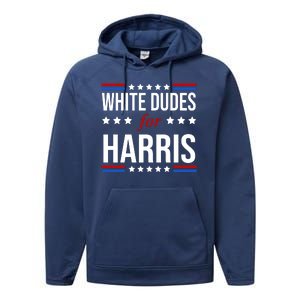 White Dudes For Kamala Harris Election Performance Fleece Hoodie