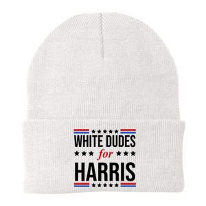 White Dudes For Kamala Harris Election Knit Cap Winter Beanie