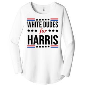 White Dudes For Kamala Harris Election Women's Perfect Tri Tunic Long Sleeve Shirt