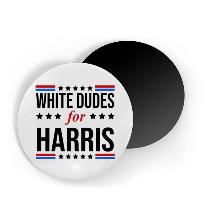 White Dudes For Kamala Harris Election Magnet