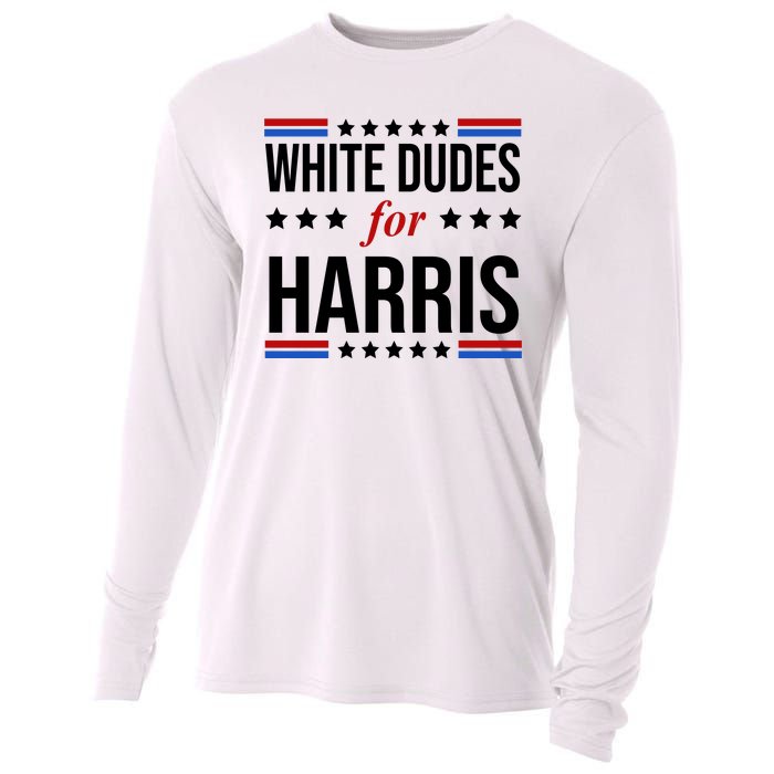 White Dudes For Kamala Harris Election Cooling Performance Long Sleeve Crew