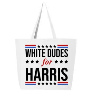 White Dudes For Kamala Harris Election 25L Jumbo Tote