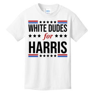 White Dudes For Kamala Harris Election Kids T-Shirt