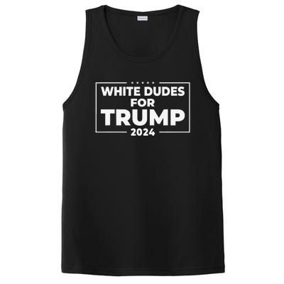 White Dudes For Trump 2024 Donald Trump President Supporters PosiCharge Competitor Tank