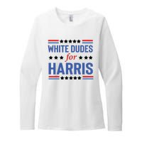 White Dudes For Kamala Harris Womens CVC Long Sleeve Shirt