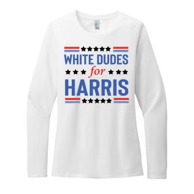 White Dudes For Kamala Harris Womens CVC Long Sleeve Shirt