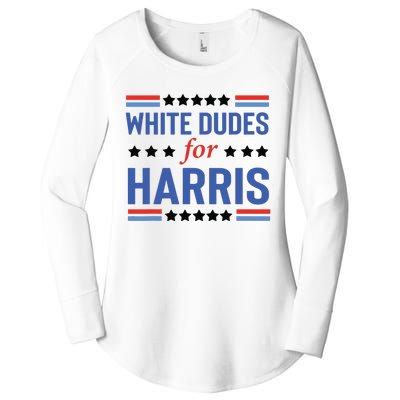 White Dudes For Kamala Harris Women's Perfect Tri Tunic Long Sleeve Shirt