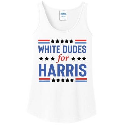 White Dudes For Kamala Harris Ladies Essential Tank