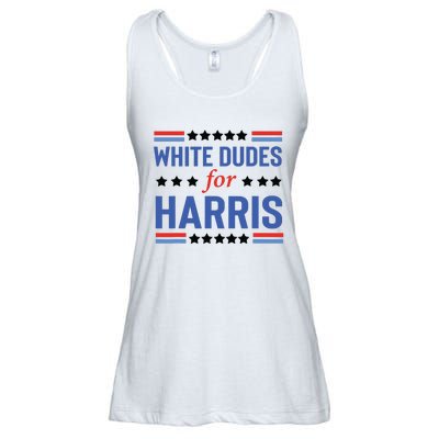 White Dudes For Kamala Harris Ladies Essential Flowy Tank