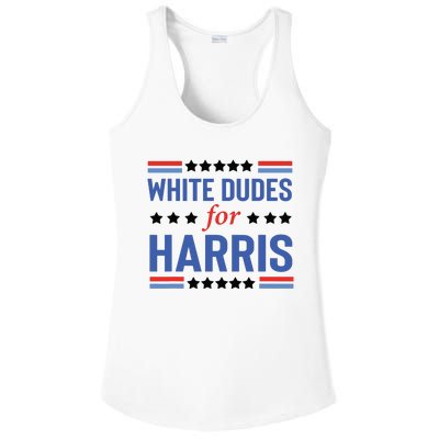 White Dudes For Kamala Harris Ladies PosiCharge Competitor Racerback Tank