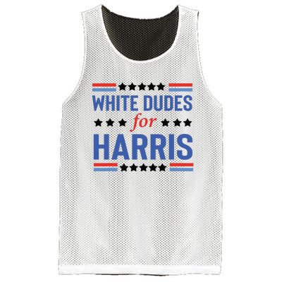 White Dudes For Kamala Harris Mesh Reversible Basketball Jersey Tank