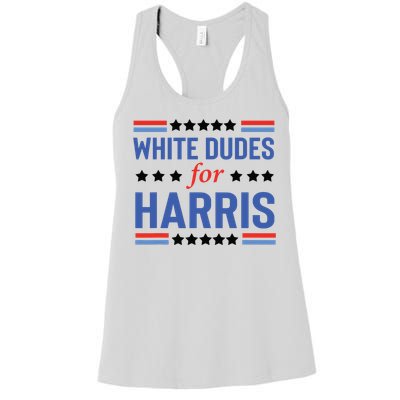 White Dudes For Kamala Harris Women's Racerback Tank