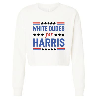 White Dudes For Kamala Harris Cropped Pullover Crew