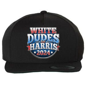 White Dudes For Kamala Harris 2024 Election Wool Snapback Cap