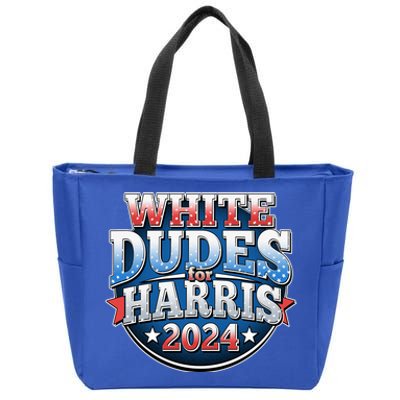 White Dudes For Kamala Harris 2024 Election Zip Tote Bag