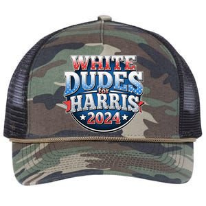 White Dudes For Kamala Harris 2024 Election Retro Rope Trucker Hat Cap