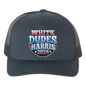 White Dudes For Kamala Harris 2024 Election Yupoong Adult 5-Panel Trucker Hat