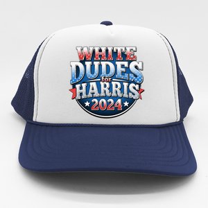 White Dudes For Kamala Harris 2024 Election Trucker Hat