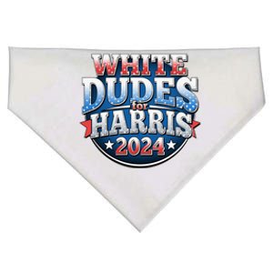 White Dudes For Kamala Harris 2024 Election USA-Made Doggie Bandana