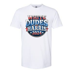 White Dudes For Kamala Harris 2024 Election Softstyle CVC T-Shirt