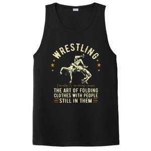 Wrestling Definition Funny Wrestle PosiCharge Competitor Tank