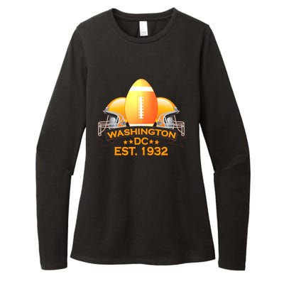 Washington DC Football EST 1932 Womens CVC Long Sleeve Shirt