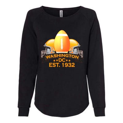 Washington DC Football EST 1932 Womens California Wash Sweatshirt