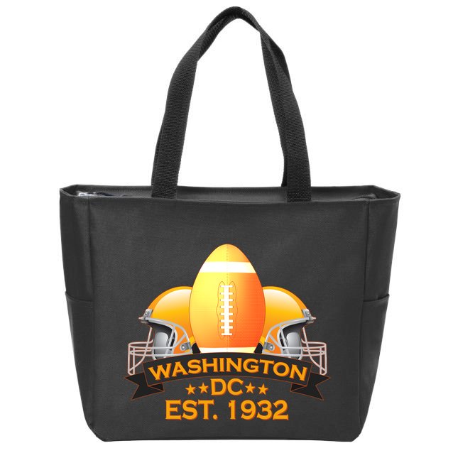 Washington DC Football EST 1932 Zip Tote Bag