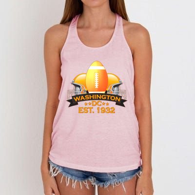 Washington DC Football EST 1932 Women's Knotted Racerback Tank