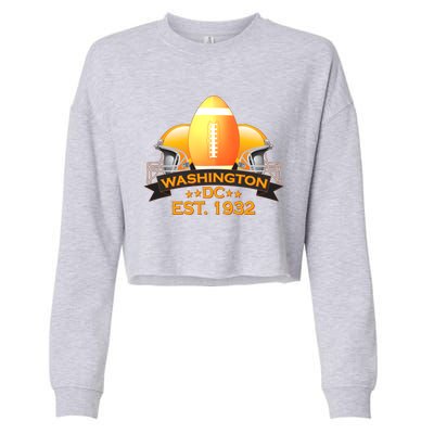 Washington DC Football EST 1932 Cropped Pullover Crew