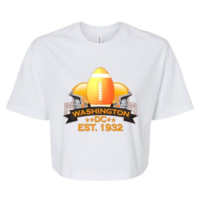 Washington DC Football EST 1932 Bella+Canvas Jersey Crop Tee