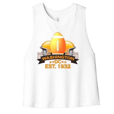 Washington DC Football EST 1932 Women's Racerback Cropped Tank