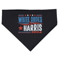 White Dudes For Kamala Harris 2024 For President Election USA-Made Doggie Bandana