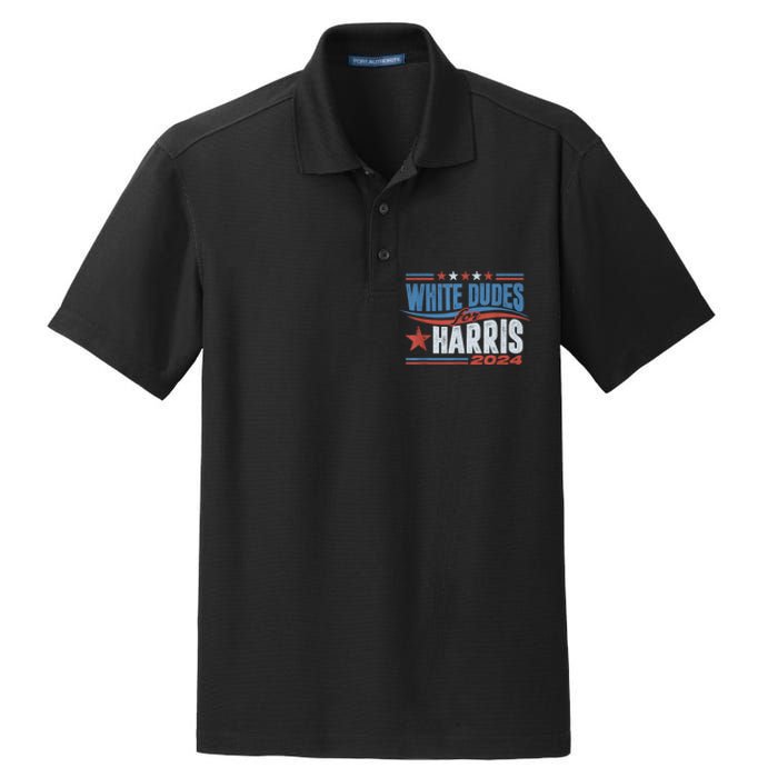 White Dudes For Kamala Harris 2024 For President Election Dry Zone Grid Polo