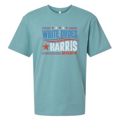 White Dudes For Kamala Harris 2024 For President Election Sueded Cloud Jersey T-Shirt